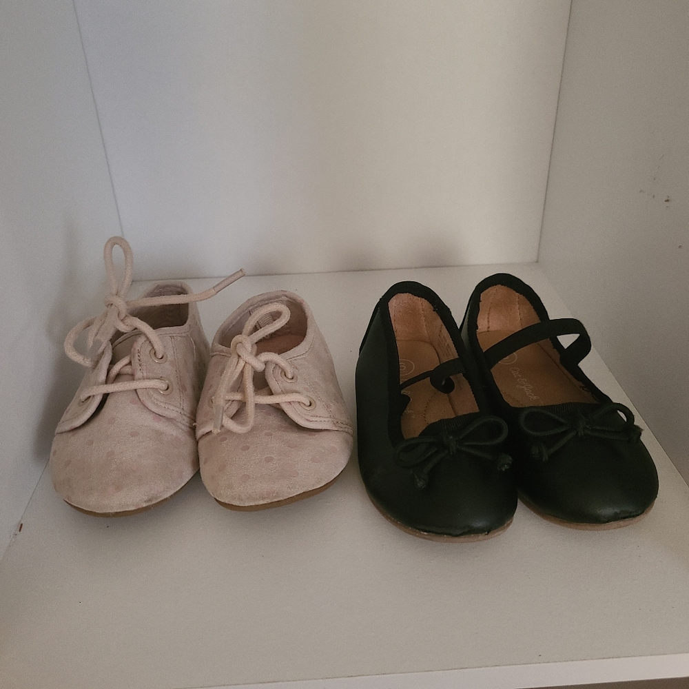 Baby girl shoes bundle size 6